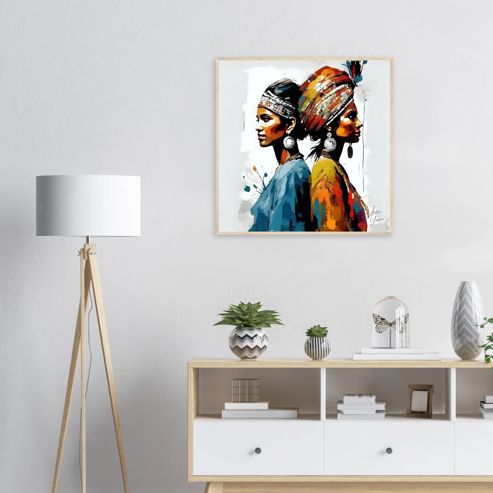 All Around The World Framed