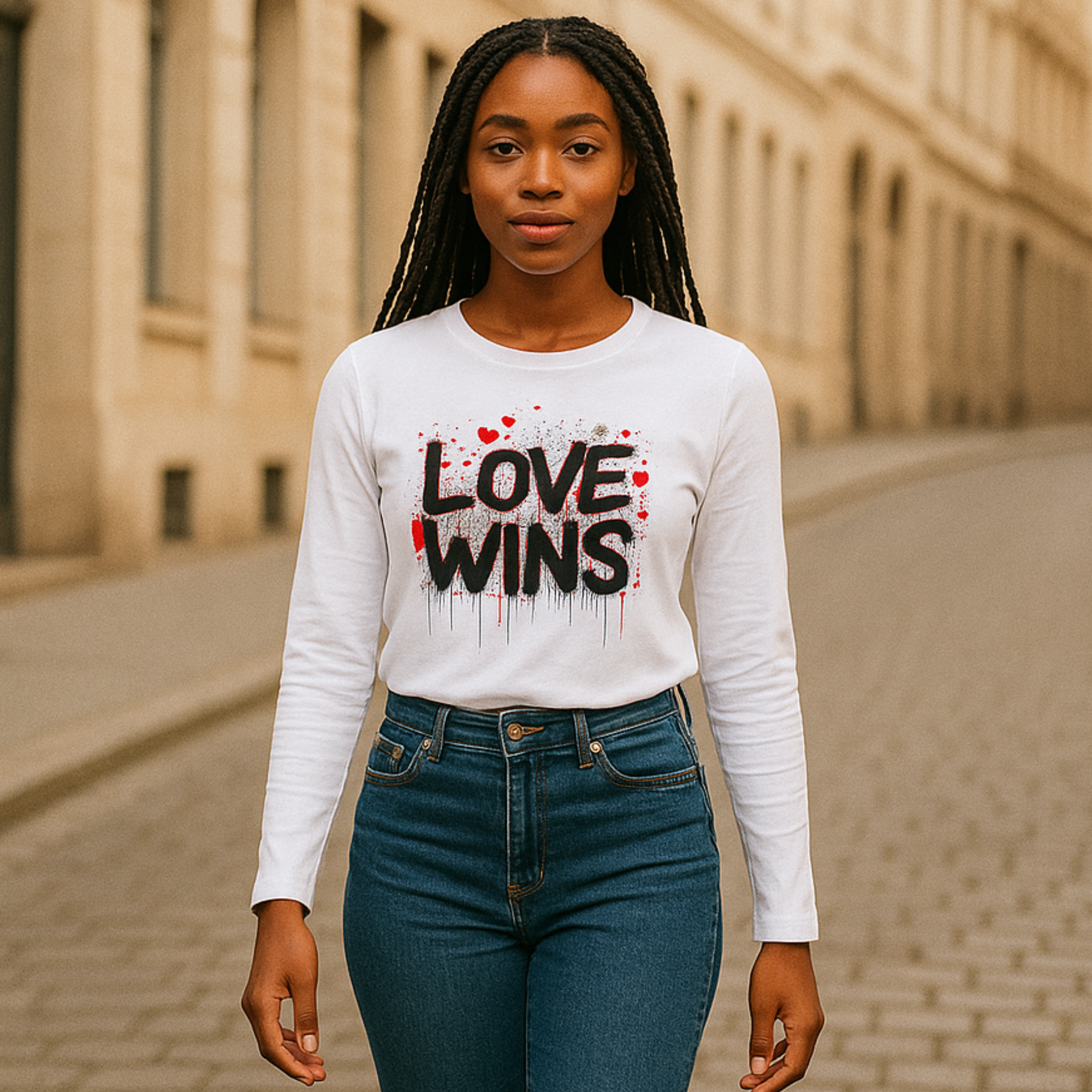 Whispers of Art Long Sleeve Tee - Women